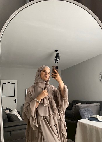 diğer Beden camel Renk Bej abaya
