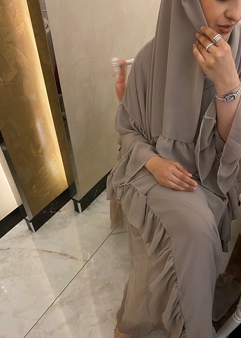 diğer Beden Bej abaya
