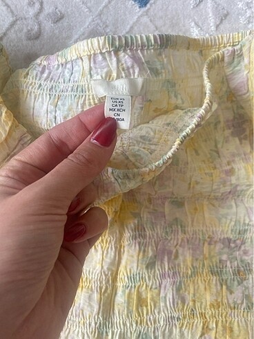 xs Beden sarı Renk H&m bluz