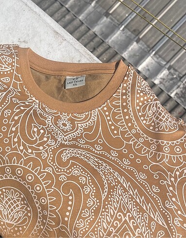 xxl Beden camel Renk Etro modeli şal desenli 2XL slimfit tişort