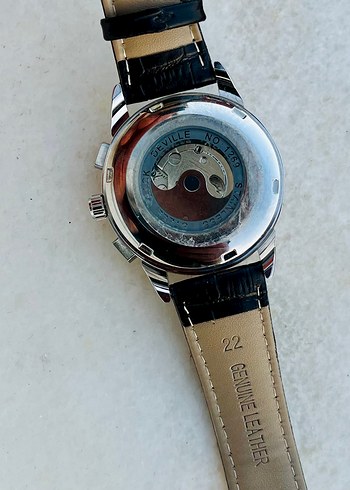 Patek Philippe Klasik Erkek Saati Beyaz Kadran - Görsel 3