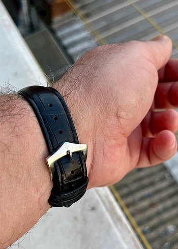 Patek Philippe Klasik Erkek Saati Beyaz Kadran - Görsel 5