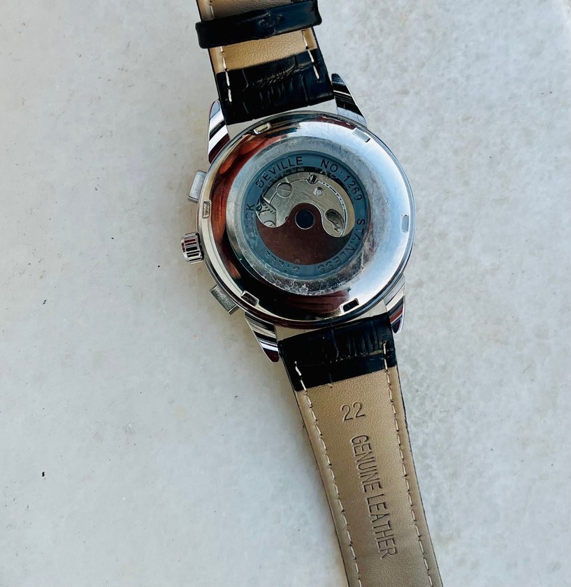 Patek Philippe Klasik Erkek Saati Beyaz Kadran - Görsel 3