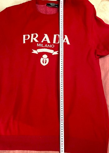 PRADA  Milano kazak 2XL kırmızı - Görsel 9