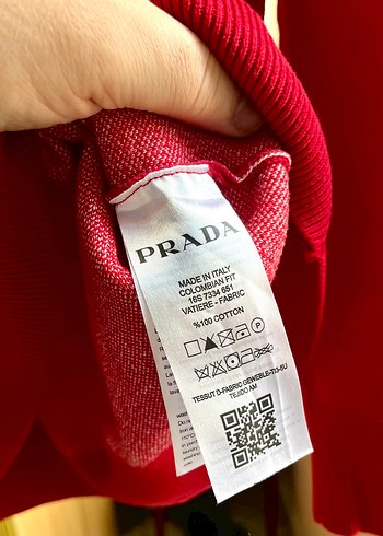 PRADA  Milano kazak 2XL kırmızı - Görsel 6