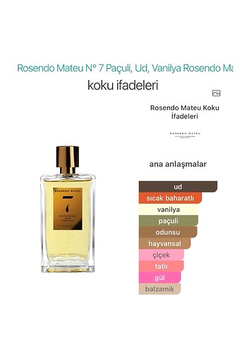 Rosendo Mateu 7 Patchouli orijinal 5 mg - Görsel 6