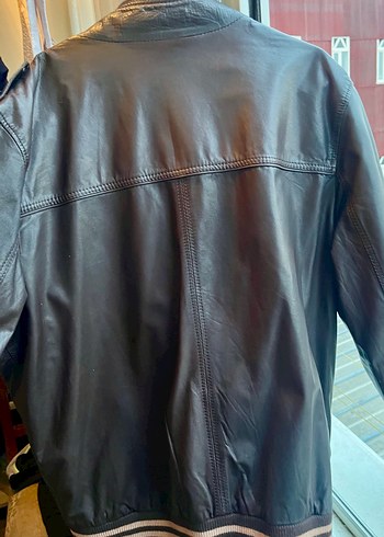 Deri  Erkek Ceket 2XL Acı kahverengi - Görsel 2