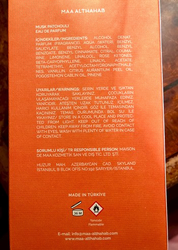 MAA ALTHAHAB Musk Patchouli  edp 75 mg - Görsel 5