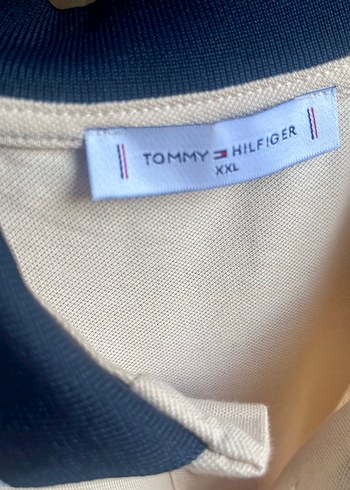 2xl Beden Tommy Hilfiger Bej Polo Tişört 2XL