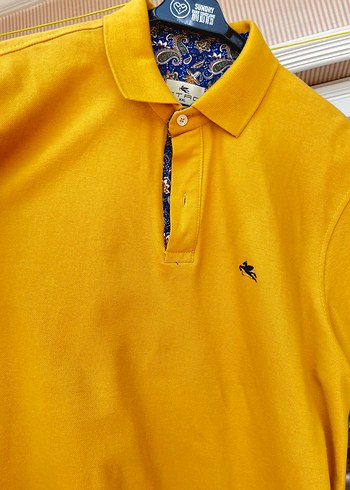 ETRO 2XL orijinal hardal rengi Erkek Polo Tişört - Görsel 7
