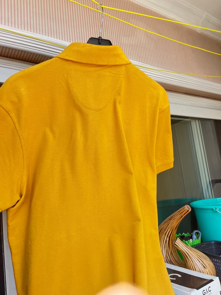 ETRO 2XL orijinal hardal rengi Erkek Polo Tişört - Görsel 4