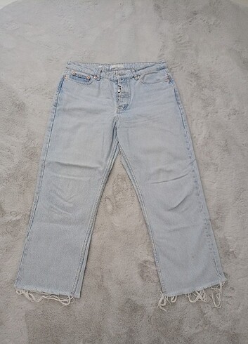 42 Beden mavi Renk Mango jean