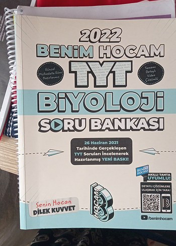 2022 Benim Hocam TYT Biyoloji Soru Bankası