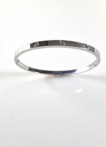 Çelik Silver Cartier Kelepçe 