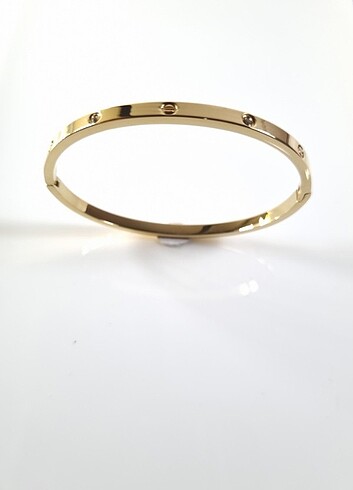 Çelik Gold Cartier Kelepçe 