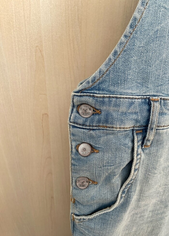 Kot,yırtmaçlı salopet - Görsel 4