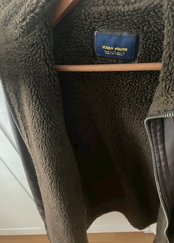 Kahverengi Deri Erkek Biker Ceket - Görsel 2