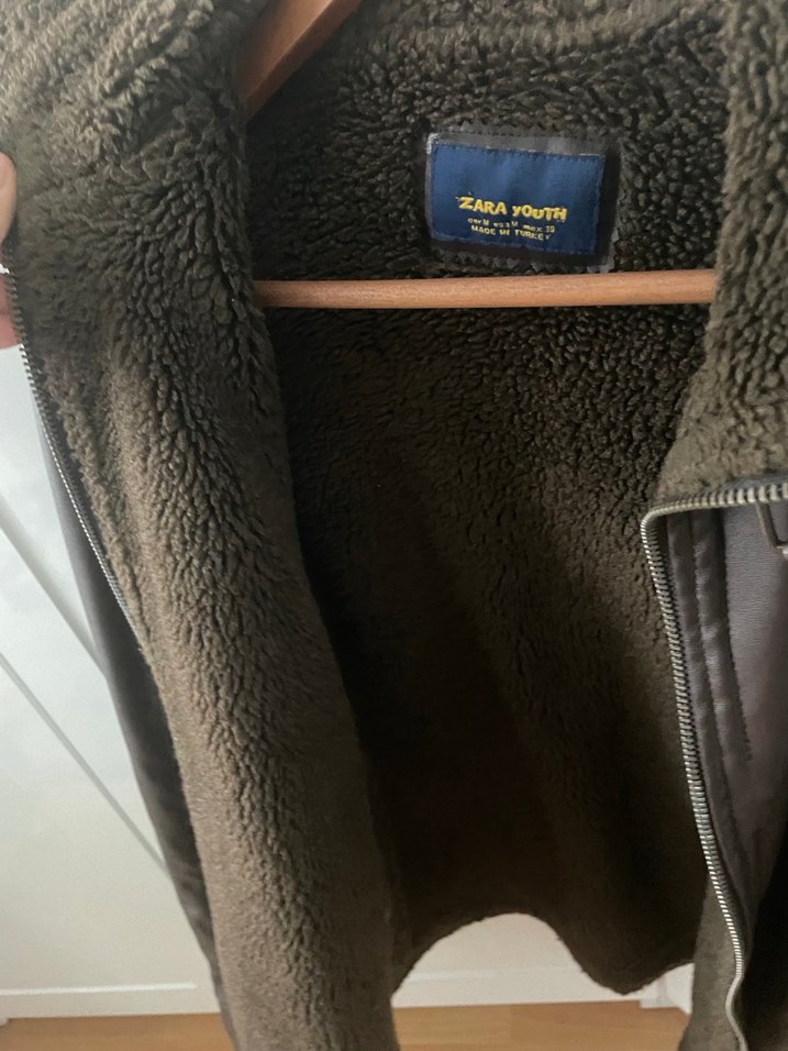 Kahverengi Deri Erkek Biker Ceket - Görsel 2