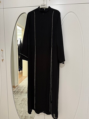 Taşlı Abaya takım