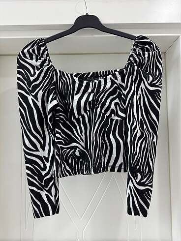 s Beden siyah Renk Zebra bluz
