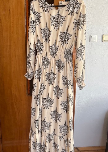 Uzun Kol Bohem Desenli Salaş Elbise - Görsel 2