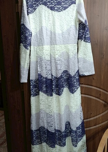 Dantel Detaylı Uzun Bohem Kadın Elbise - Görsel 2