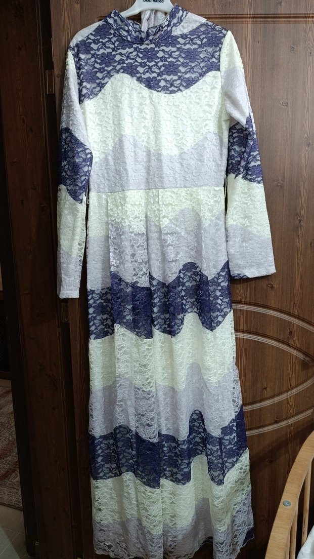 Dantel Detaylı Uzun Bohem Kadın Elbise - Görsel 2