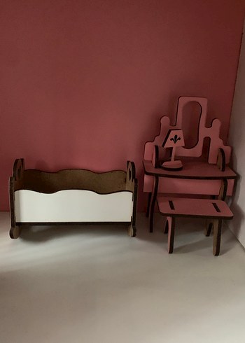 Pembe Ahşap Oyuncak Ev - Görsel 4