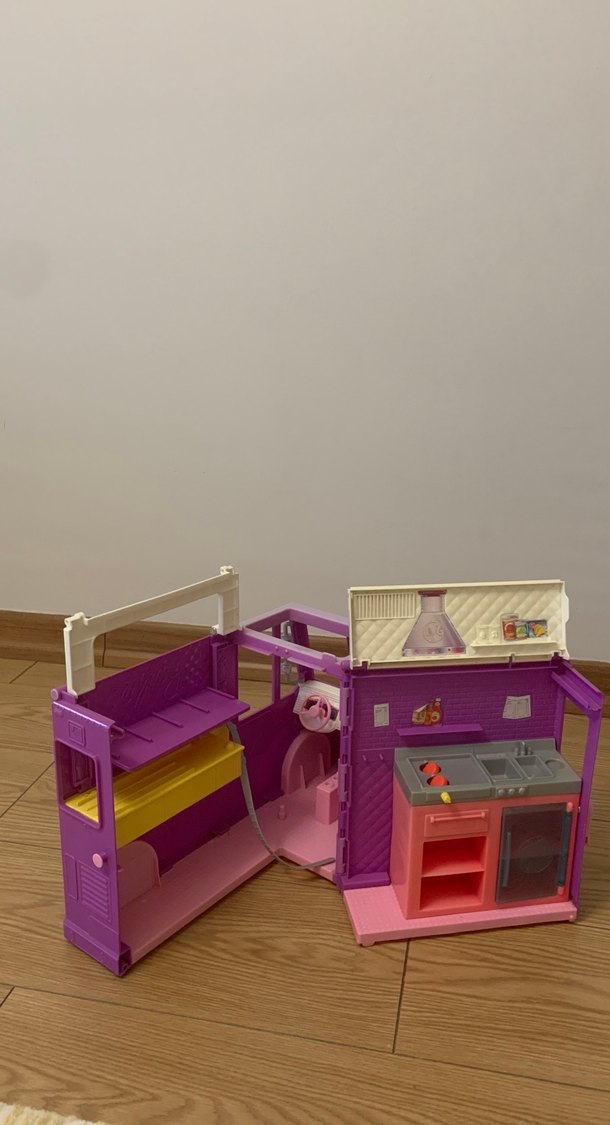 Barbie Pembe Oyuncak Araba - Görsel 3