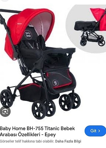 Babyhome bebek arabasi
