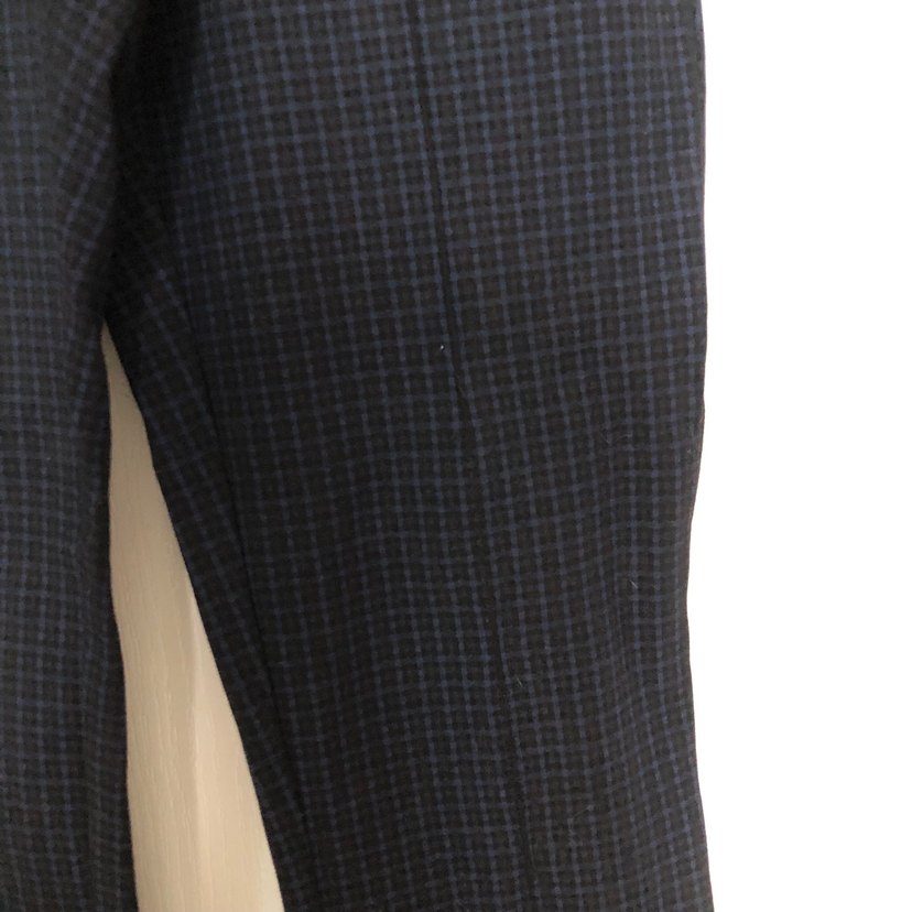 Siyah Pilili Kadın Kumaş Pantolon - Görsel 3