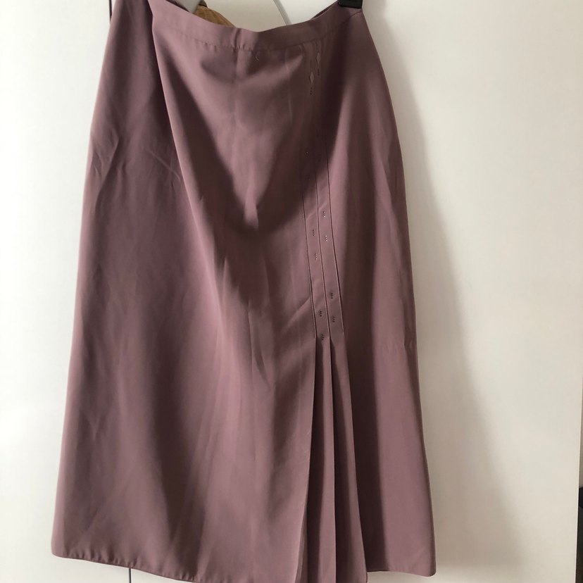 Drapeli Uzun Kadın Kumaş Etek - Görsel 3