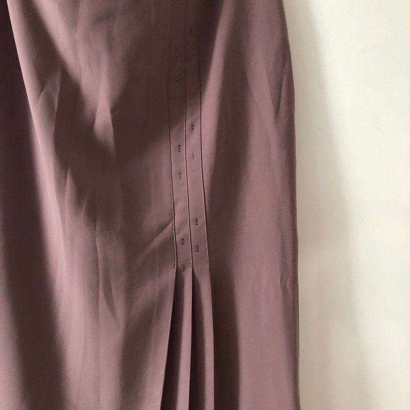 Drapeli Uzun Kadın Kumaş Etek - Görsel 2