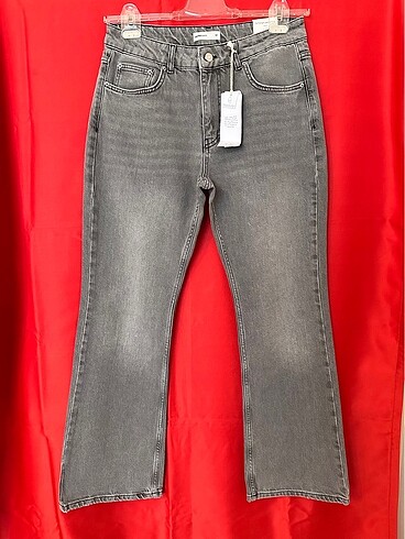 Gina Tricot grey flare jeans