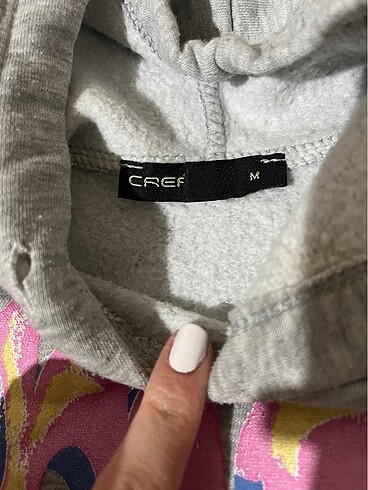 m Beden çeşitli Renk desenli sweatshirt