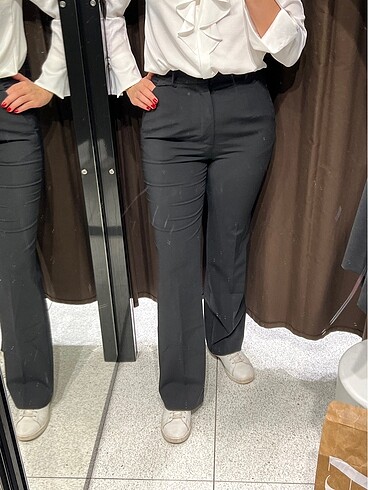 Zara ZARA YÜN KUMAŞ PANTOLON