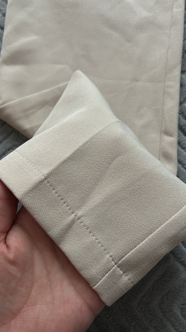 Bej Kadın Kumaş Pantolon Midi Boy - Görsel 2