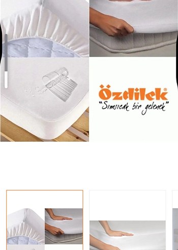 Beyaz Su Geçirmez Yatak Koruyucu160/200 - Görsel 2