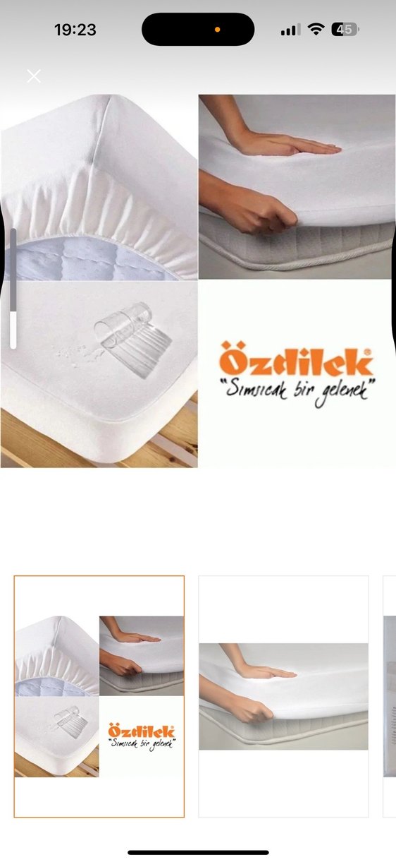 Beyaz Su Geçirmez Yatak Koruyucu160/200 - Görsel 2