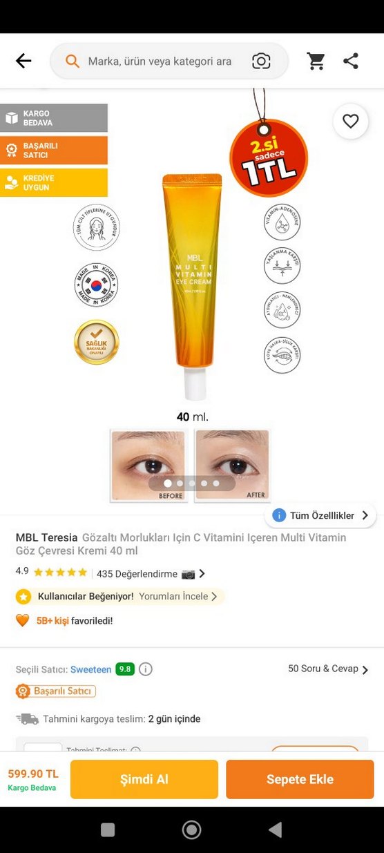 Kore göz kremi - Görsel 2