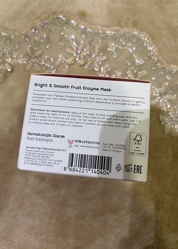 Bright & Smooth Meyve Enzim Maskesi - Görsel 2