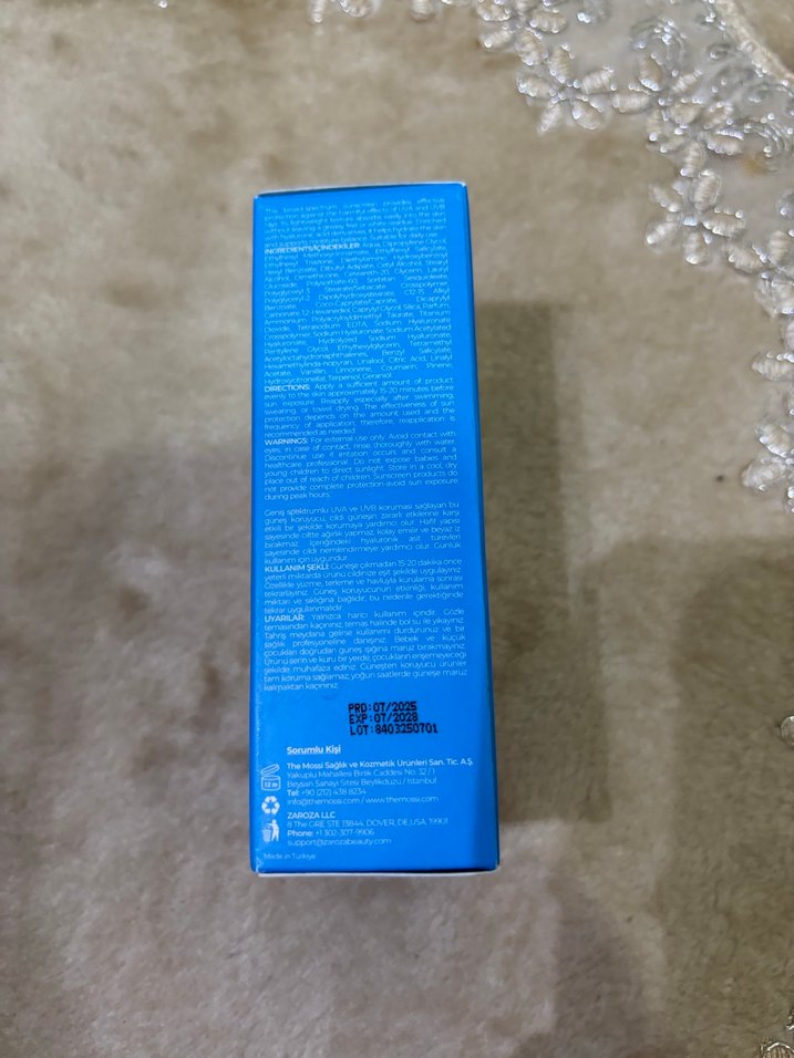 Zaroza SPF 50+ Nemlendirici Güneş Kremi - Görsel 2