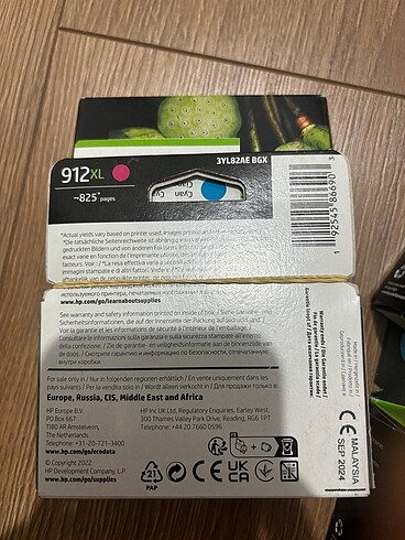  Beden HP 912 XL Kartuş siyah + renkli (ADET 1000)