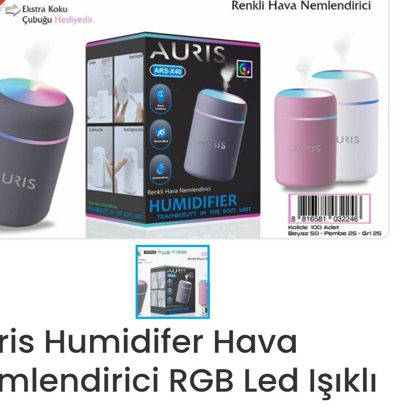 Diger Pastel Pembe Hava Temizleyici ve Nemlendirici - Görsel 2