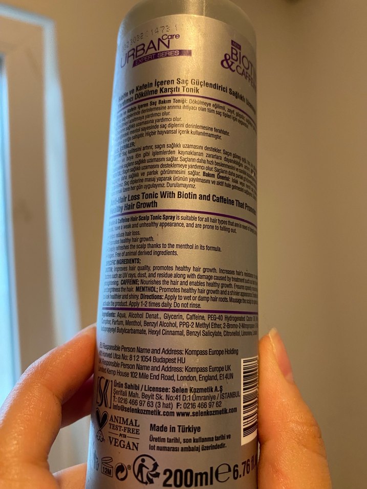 Urban Care Biotin & Kafein Saç Spreyi - Görsel 3