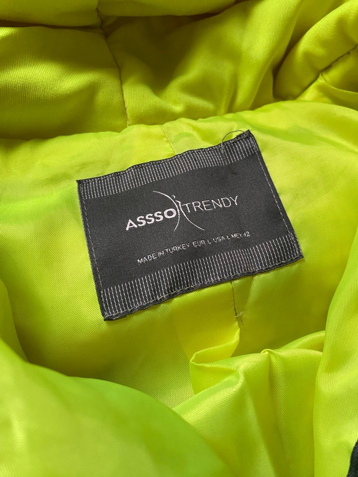 Kapüşonlu y2k reflektör pinterest neon mont - Görsel 3