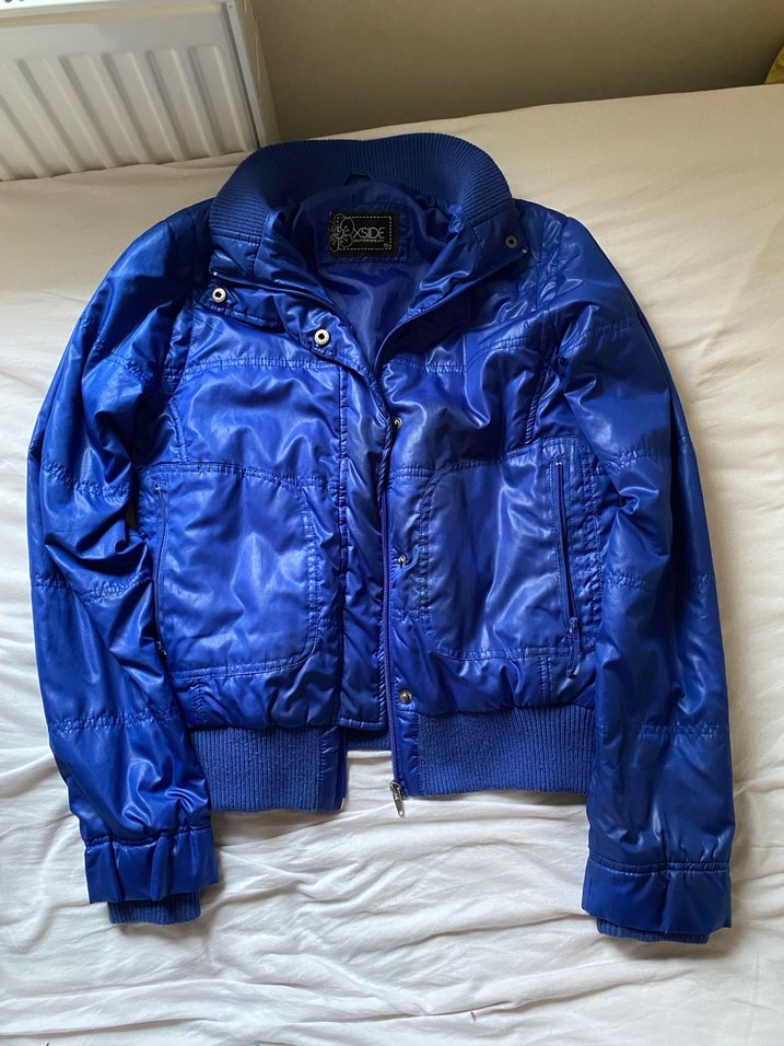 XSIDE y2k rugan şişme gotik motorcu mont - Görsel 3