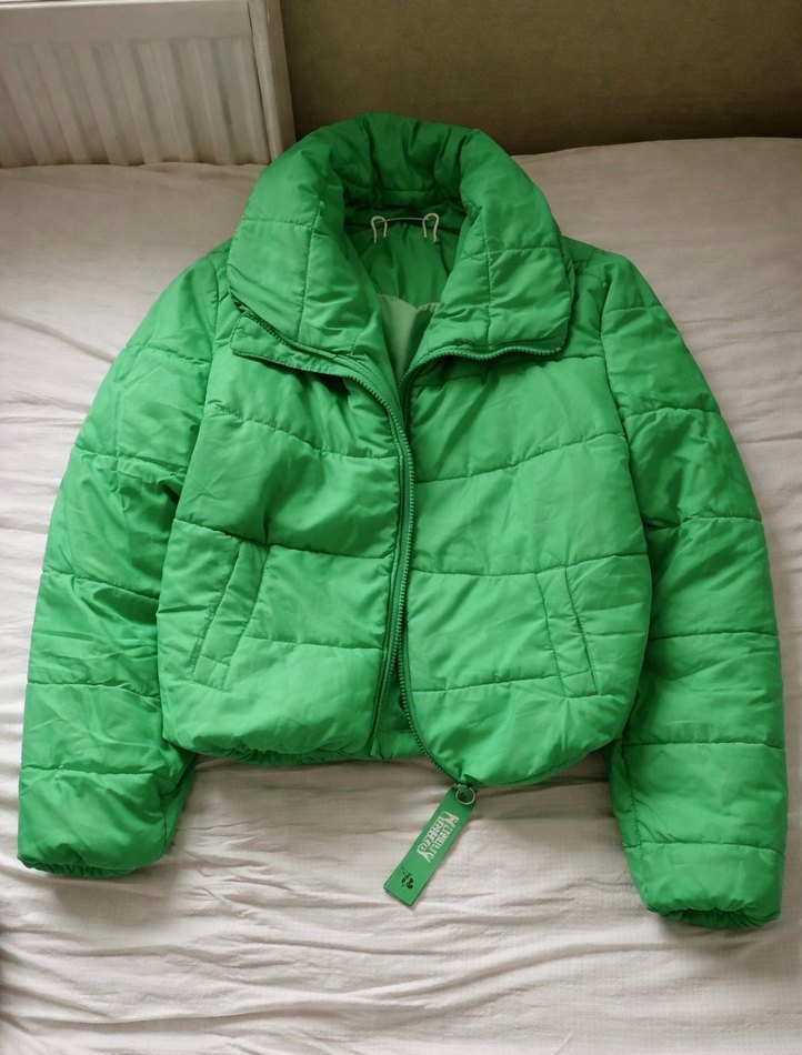 y2k şişme crop mont - Görsel 2