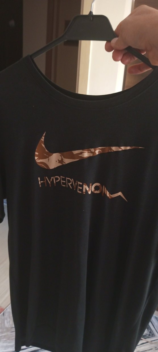 Siyah Oversize Baskılı Hamile Tişört - Görsel 2