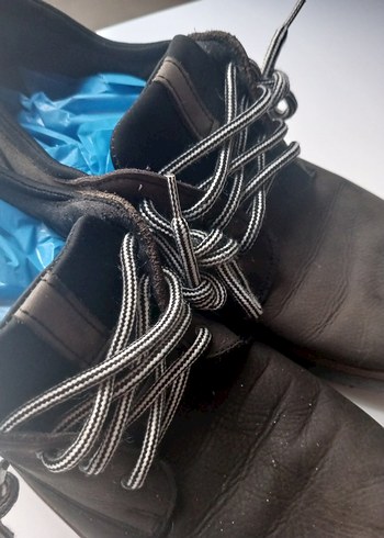 Erkek Sokak Stili Koyu Kahverengi Bağcık - Görsel 6